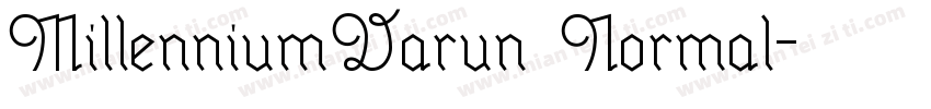 MillenniumVarun Normal字体转换